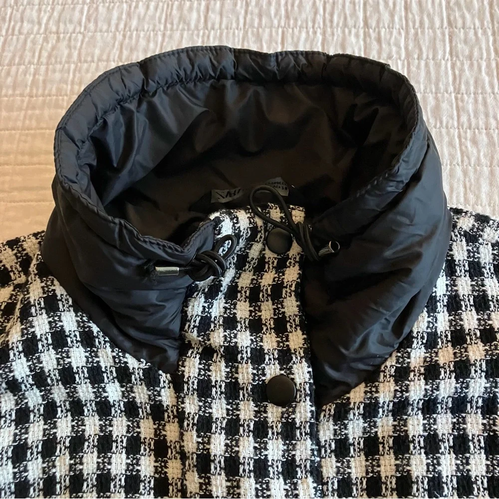 EUC Zara black/white check oversized jacket - Picture 3 of 10